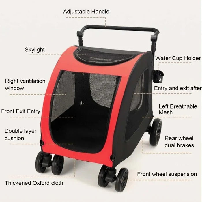 Rolling Heavy Duty Pet Stroller
