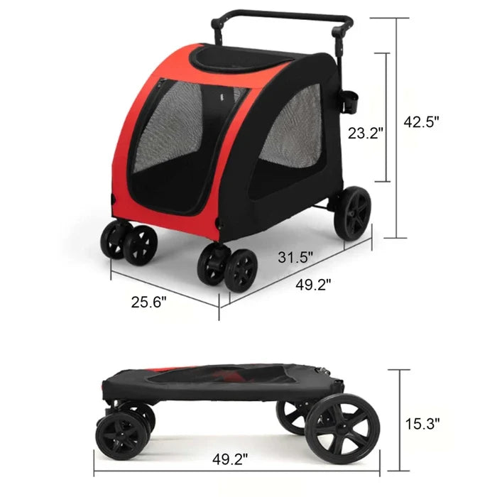 Rolling Heavy Duty Pet Stroller