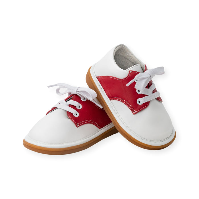 Rory Red Saddle Oxford Shoe - Wee Squeak