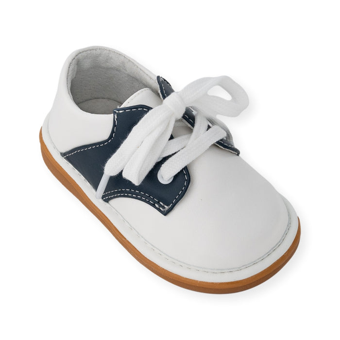 Rory Navy Saddle Oxford Shoe - Wee Squeak
