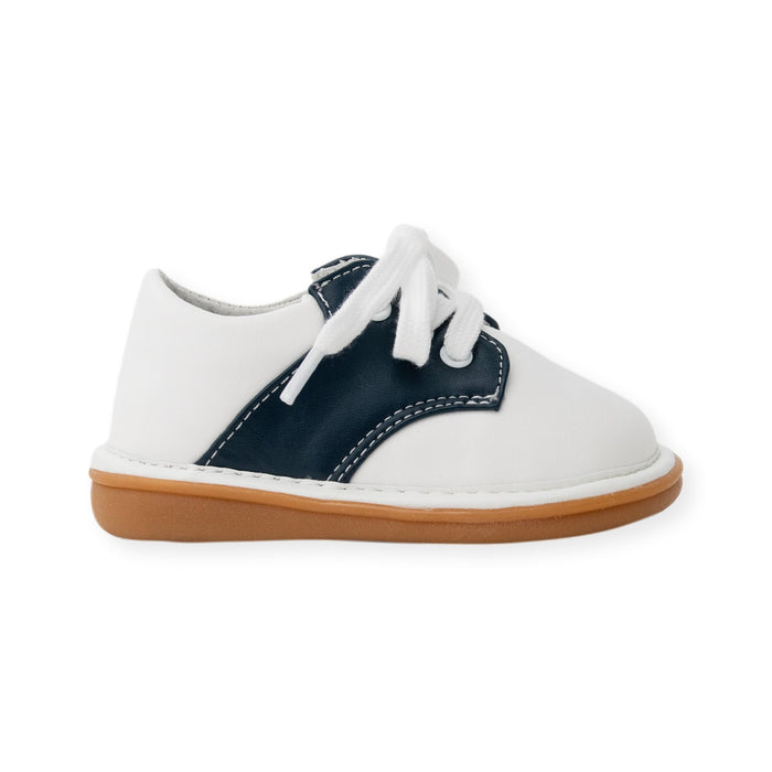 Rory Navy Saddle Oxford Shoe - Wee Squeak