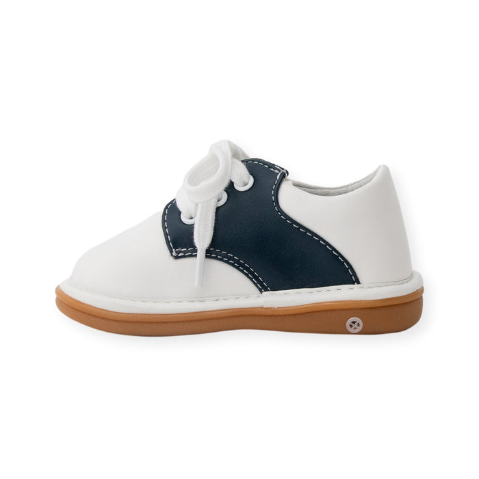 Rory Navy Saddle Oxford Shoe - Wee Squeak