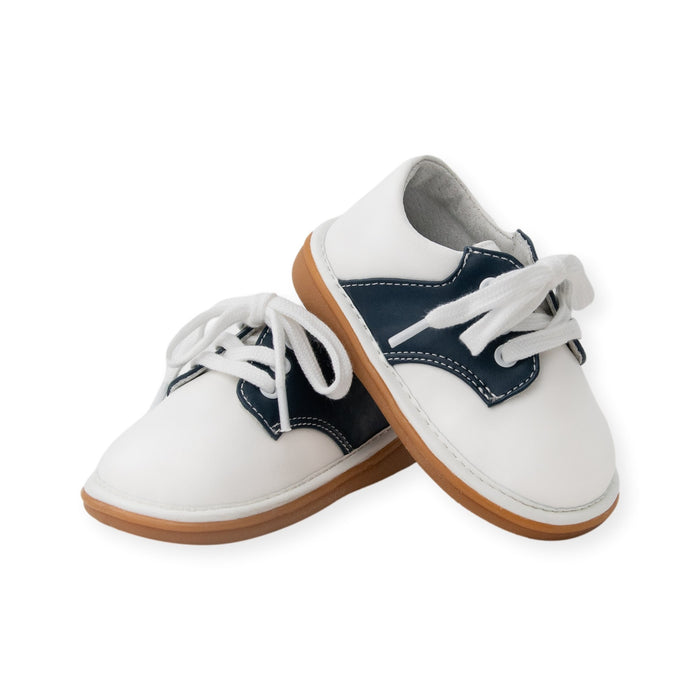 Rory Navy Saddle Oxford Shoe - Wee Squeak