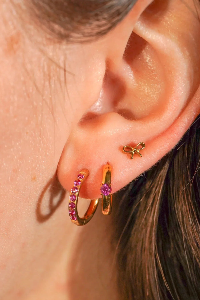 Rose Titanium Celestial Hoops