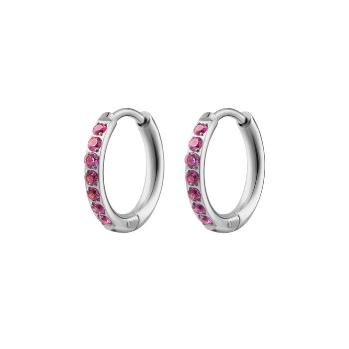 Rose Titanium Celestial Hoops
