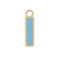 Ruler Enamel Hoop Charm