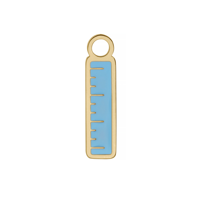 Ruler Enamel Hoop Charm