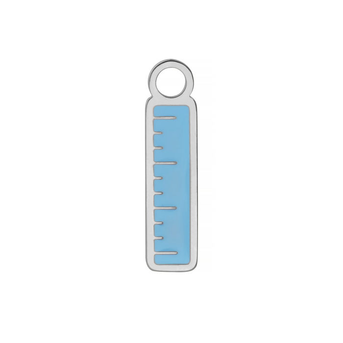 Ruler Enamel Hoop Charm