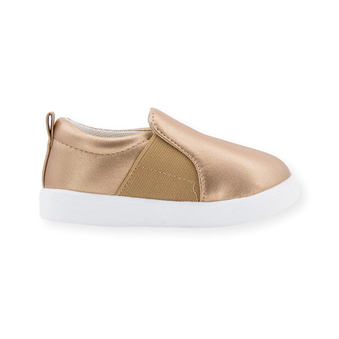 Sadie Gold Slip-On Shoe - Wee Squeak