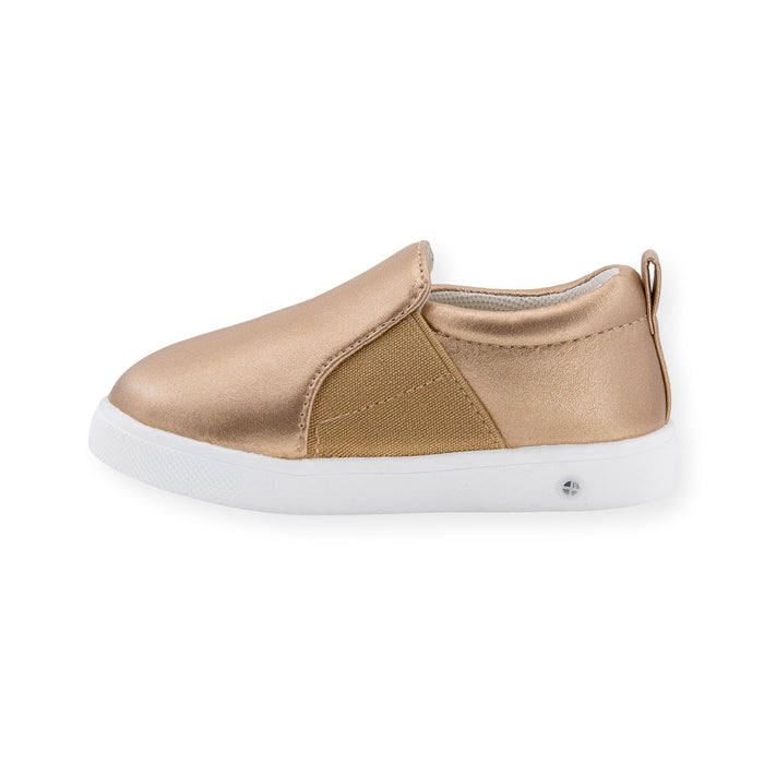 Sadie Gold Slip-On Shoe - Wee Squeak