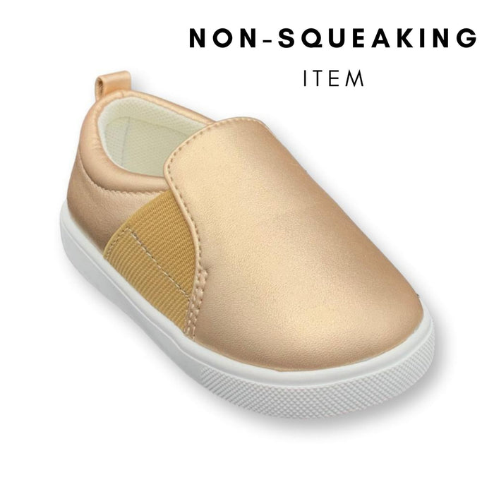 Sadie Slip-On Tennis Shoe (NON-SQUEAKING) - Wee Squeak