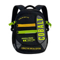 School Backpack With Neon Strap And Side Mesh Pockets