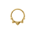 Sculpted Hearts Daith Hoop