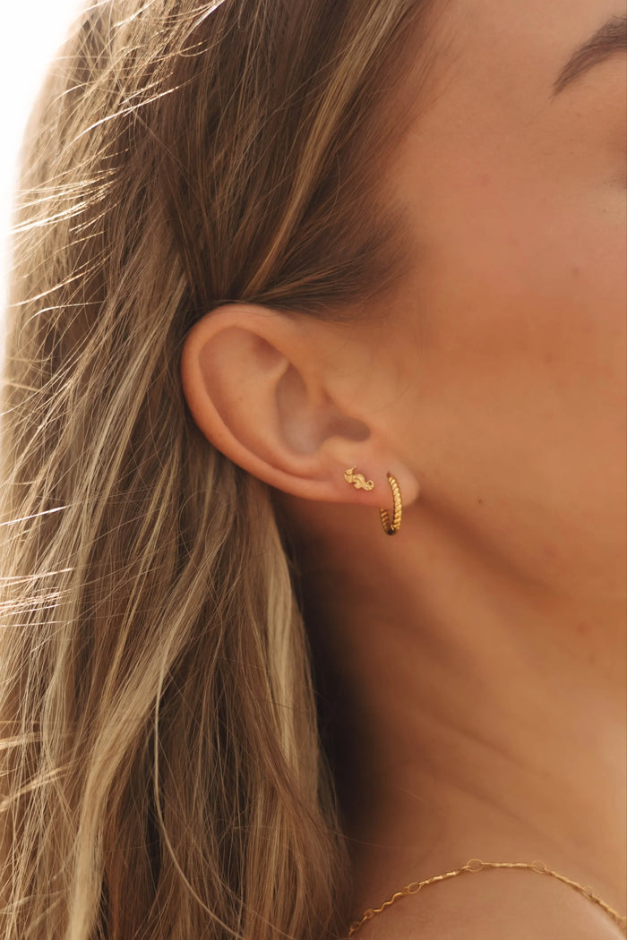 Seahorse Flat Back Stud