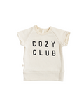 short sleeve crew CO - cozy club on natural tri blend