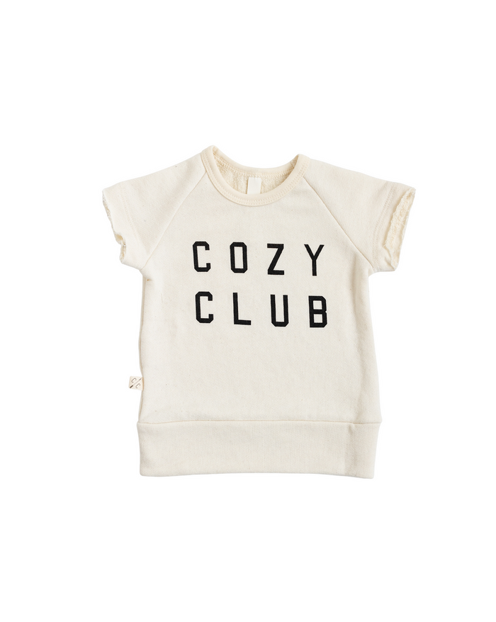 short sleeve crew CO - cozy club on natural tri blend