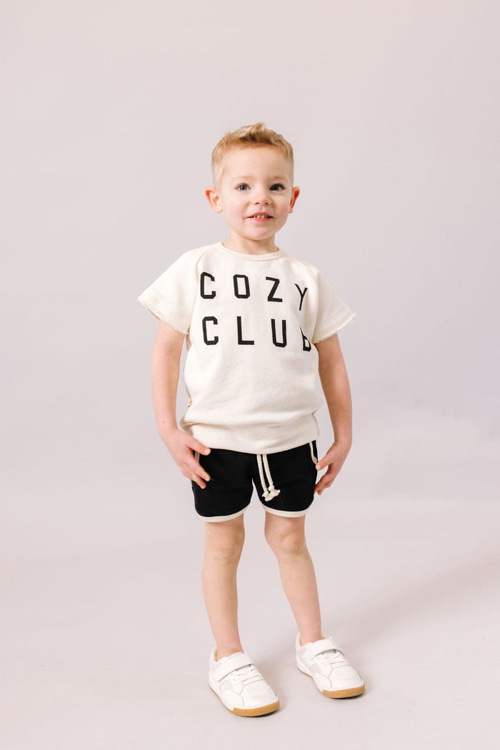 short sleeve crew CO - cozy club on natural tri blend