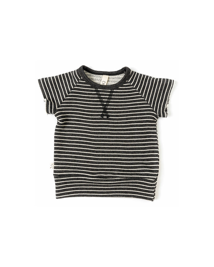 short sleeve crew CO - shadow stripe