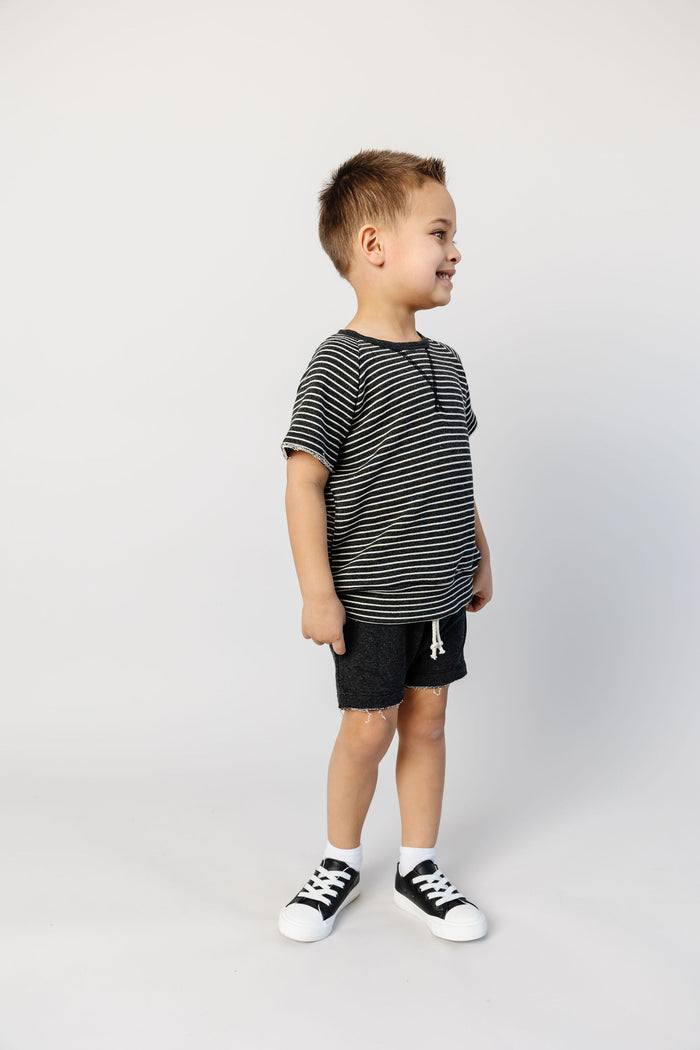 short sleeve crew CO - shadow stripe