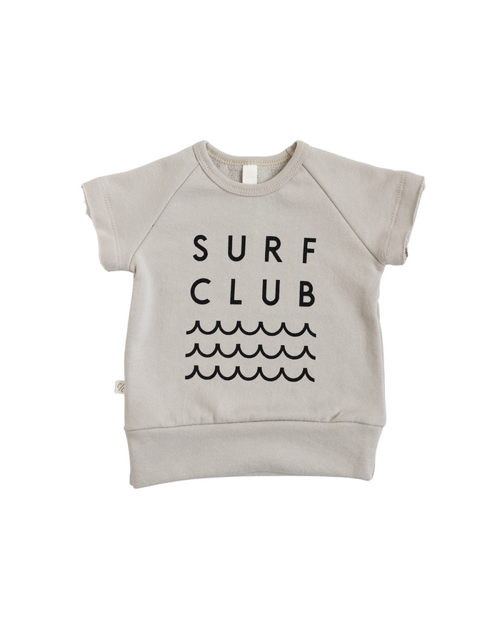 short sleeve crew CO - surf club on dove