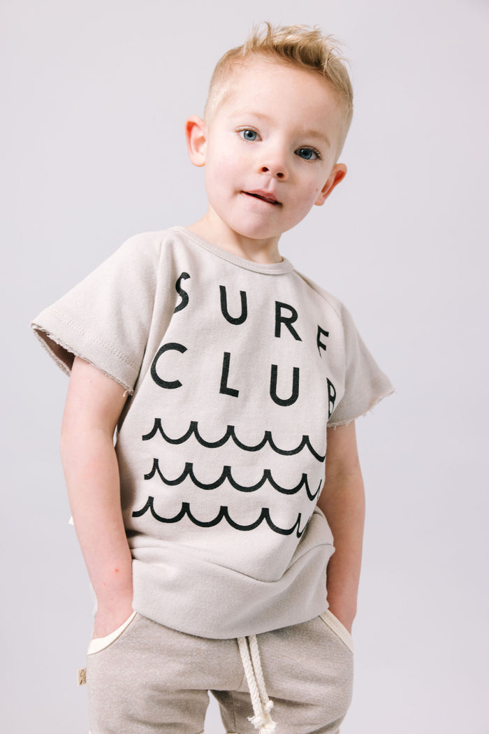 short sleeve crew CO - surf club on dove