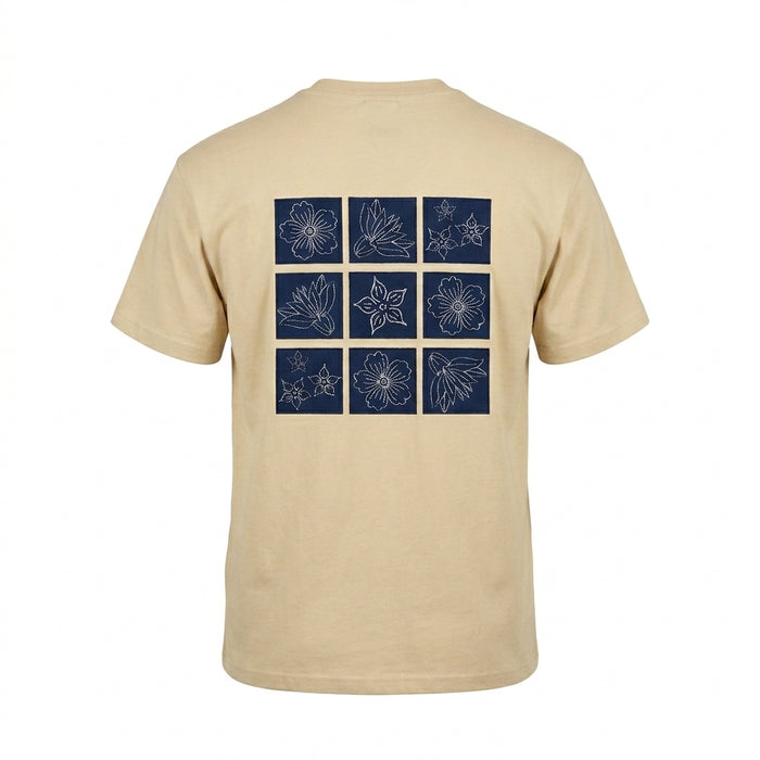 Short Sleeve T Shirt With Floral Chest Print