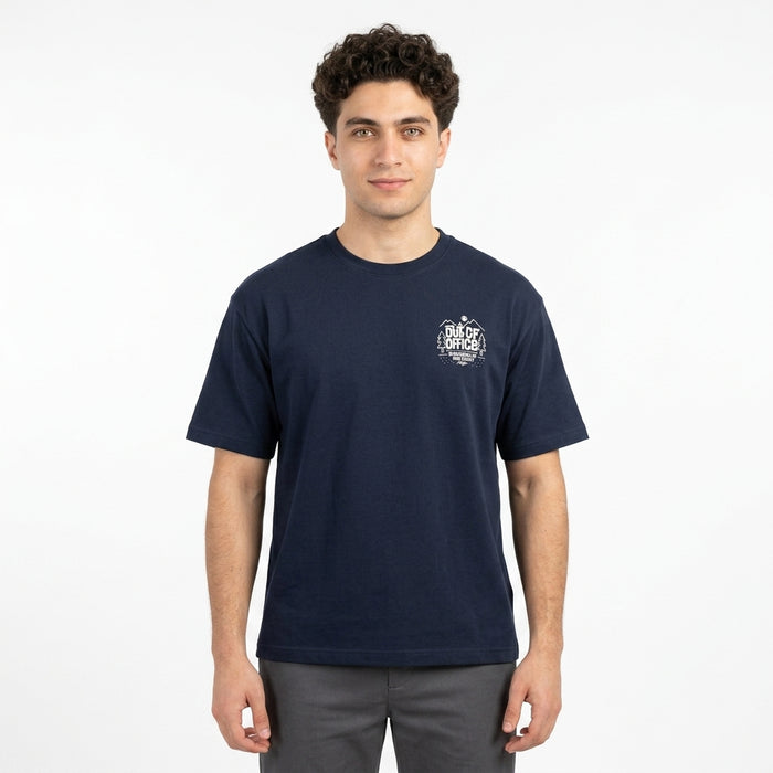 Short Sleeve T Shirt With Out Of Office Chest Print