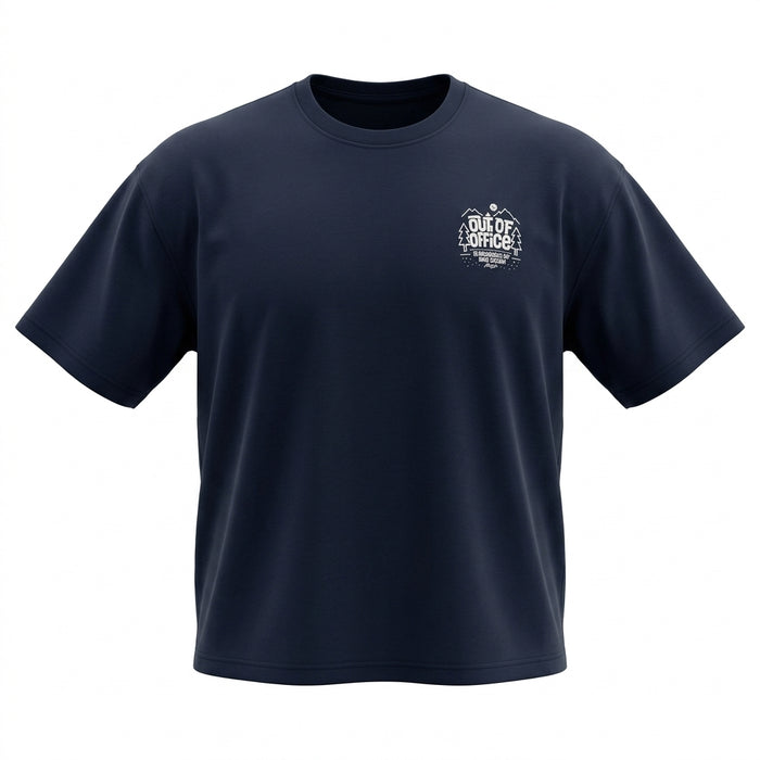Short Sleeve T Shirt With Out Of Office Chest Print