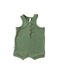 short tank romper - camp green