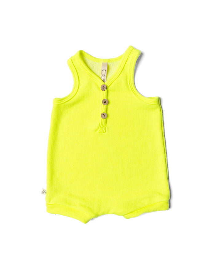 short tank romper - highlighter