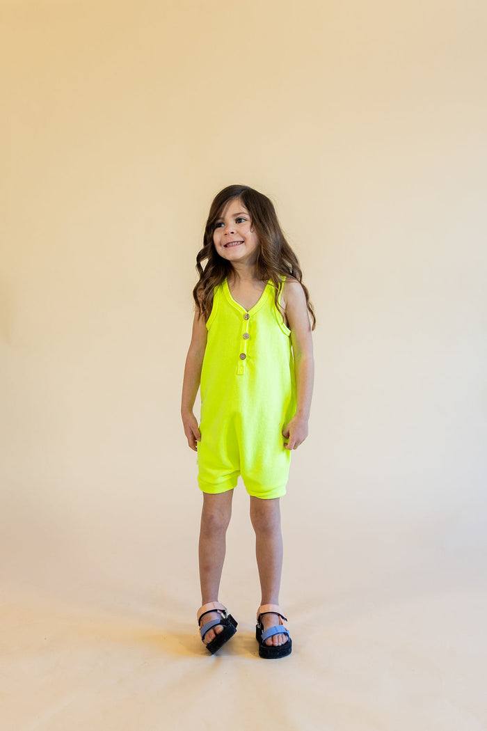 short tank romper - highlighter