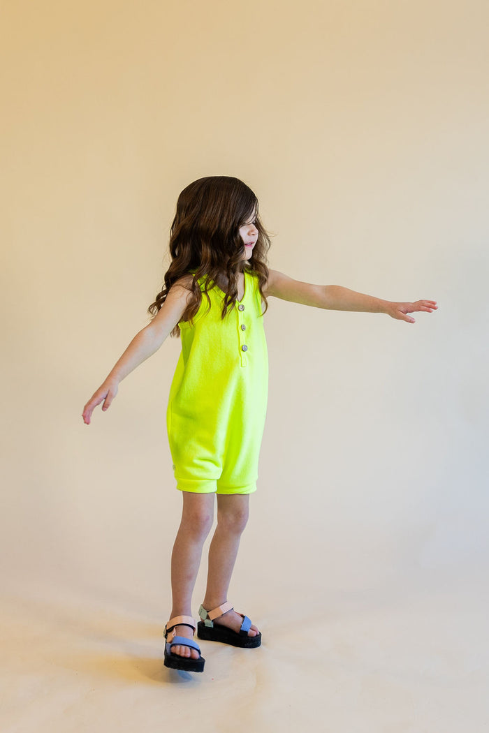 short tank romper - highlighter