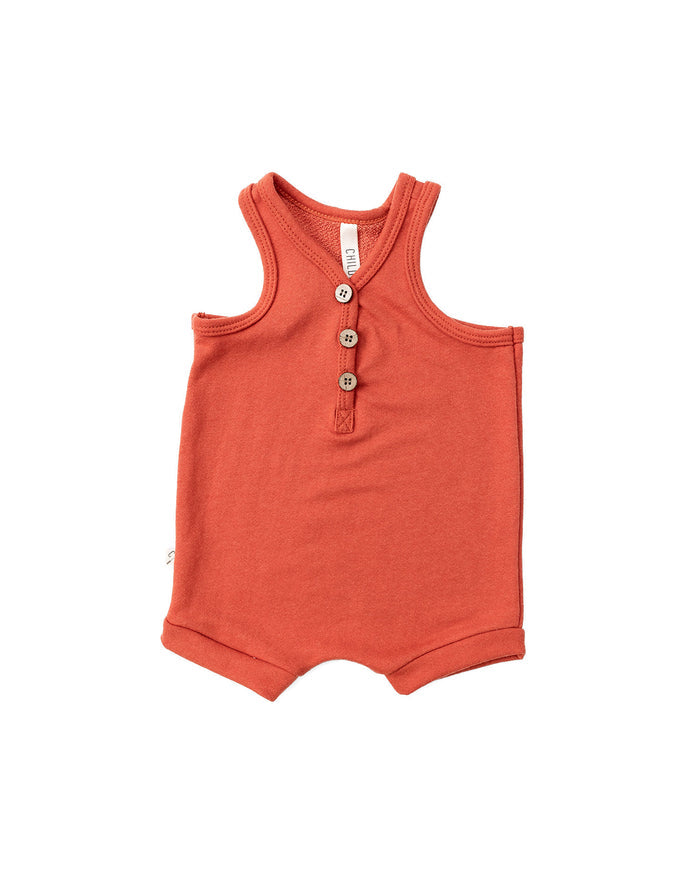 short tank romper - lava