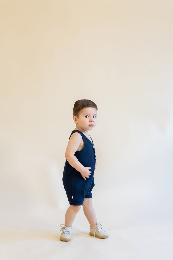 short tank romper - polo blue