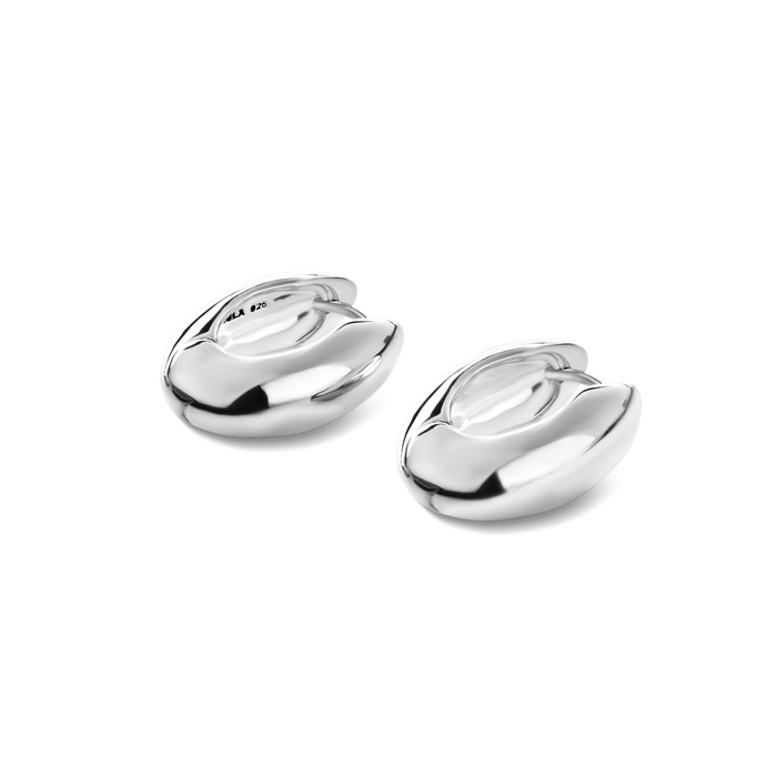 Signature Chubby Huggie Earrings - Sterling Silver