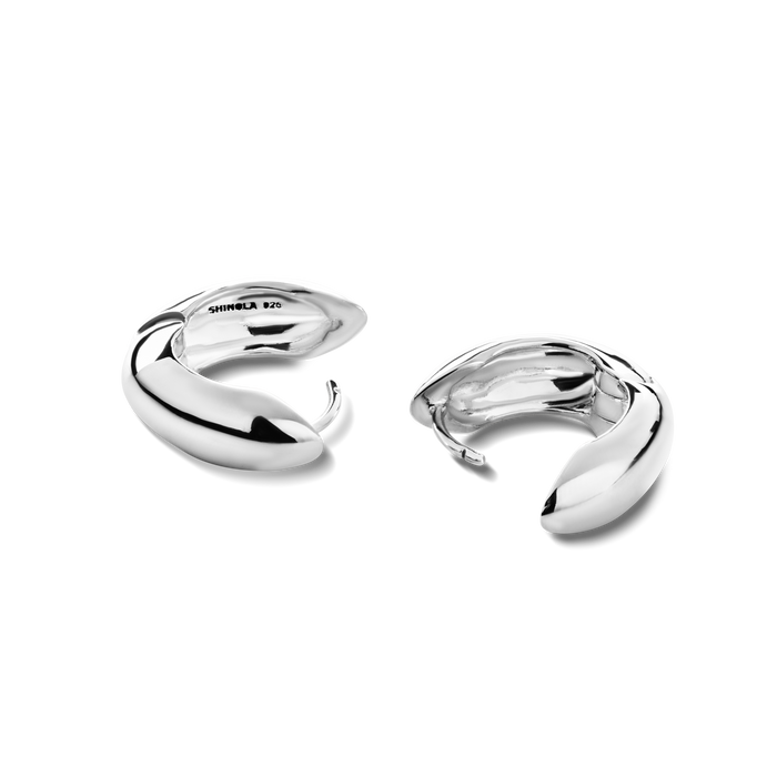 Signature Chubby Huggie Earrings - Sterling Silver
