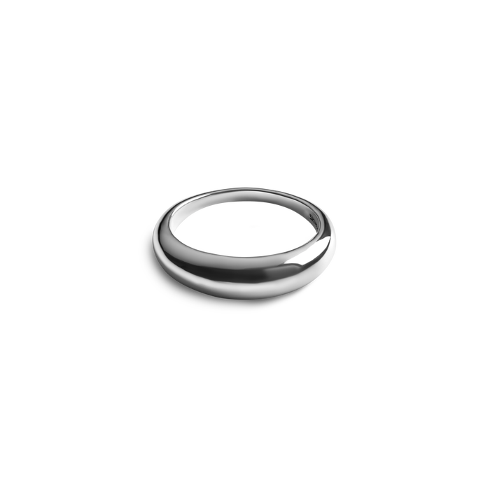 Signature Link Domed Ring - Sterling Silver