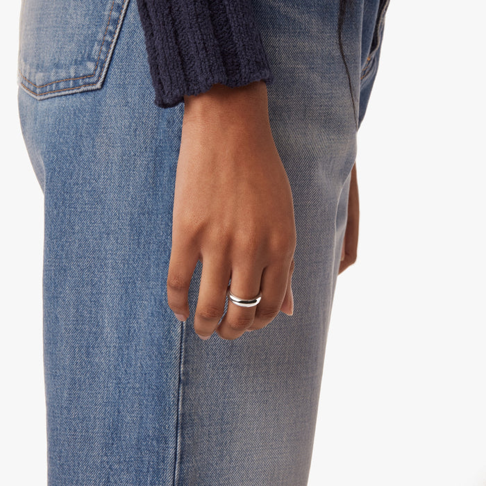 Signature Link Domed Ring - Sterling Silver