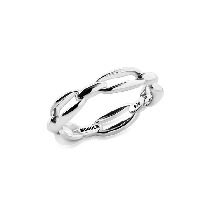 Signature Link Ring - Sterling Silver
