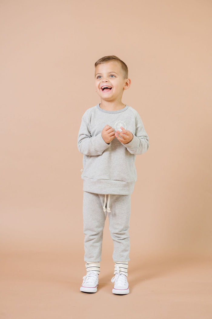 skinny sweats - pebble
