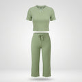 Sleepwear Ribbed Pajama Set