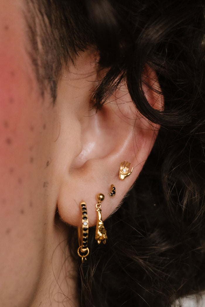 Sleepy Bat Flat Back Stud