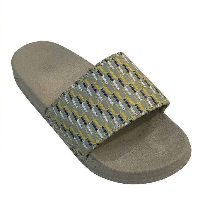 Slide Slipper With Monogram Print Strap