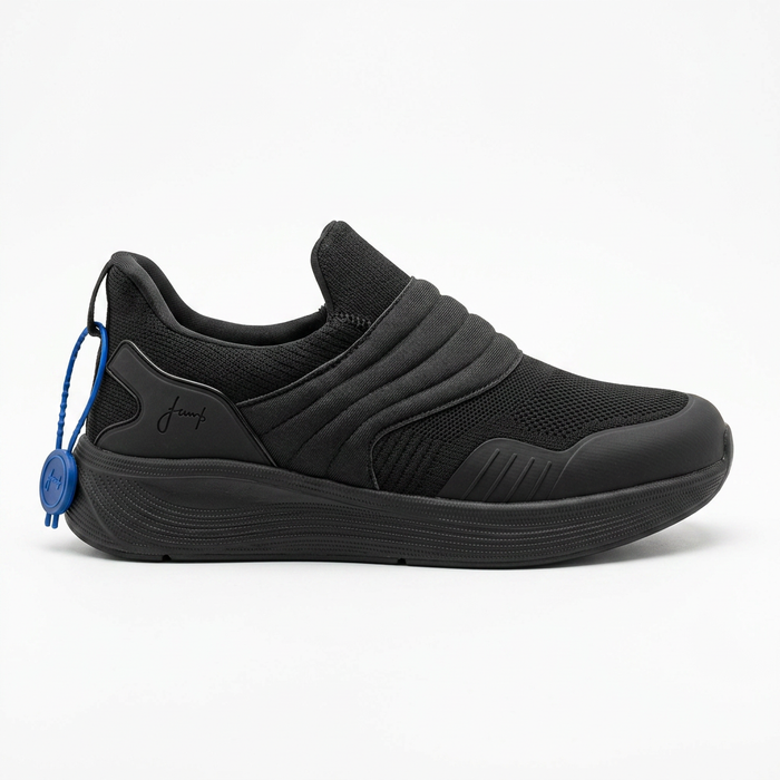 Slip On Knit Sneakers With Cushioned Sole