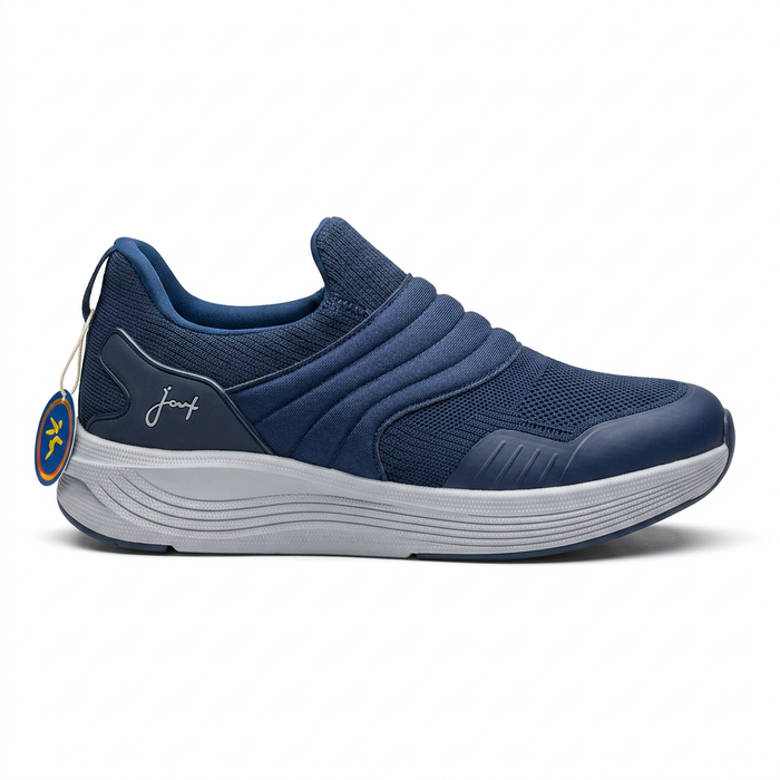 Slip On Knit Sneakers With Cushioned Sole