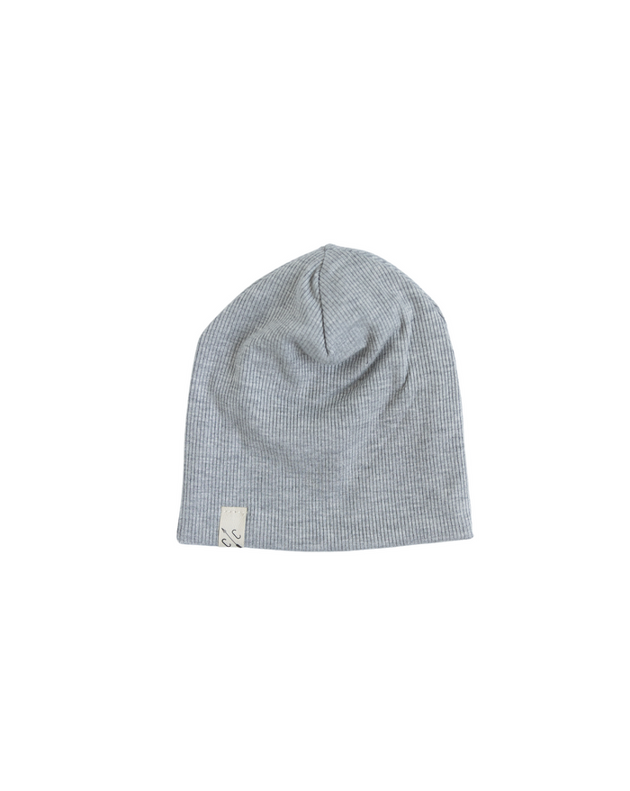 slouch beanie CO- gray heather
