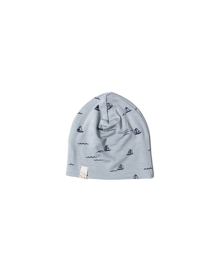 slouch beanie CO- sailboats
