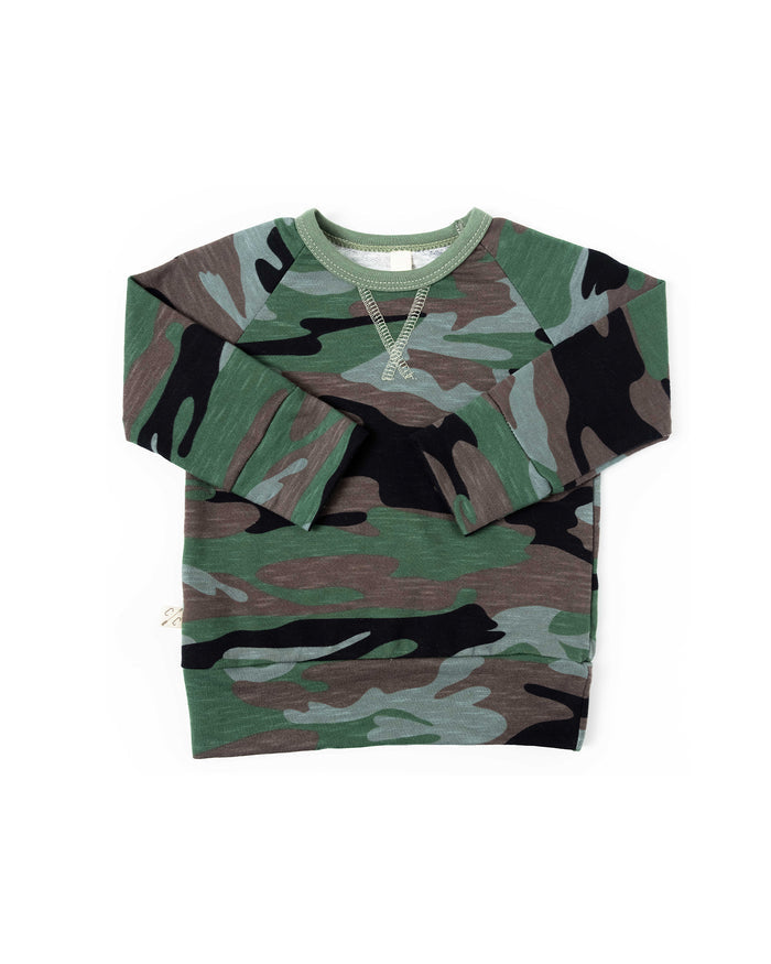 slub pullover crew CO - classic camo