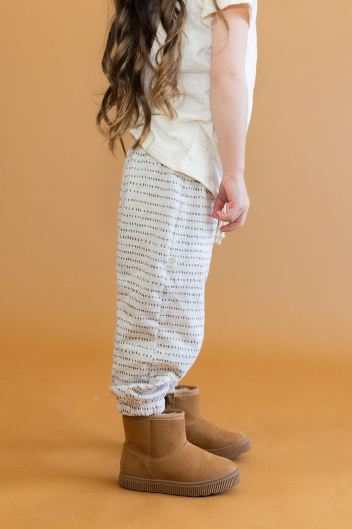 slub vintage sweatpant CO - dash dot on gull