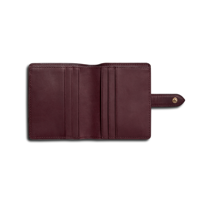 Small Snap Wallet - Merlot